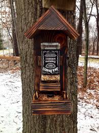 Jack Daniels Bird Feeder Whiskey Bottle Bird Feeder Bird House Feeder Wood Christmas Decorations