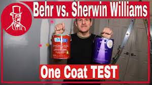 This removes any decayed wood fibers from the surface and provides a sound surface to paint. Behr Vs Sherwin Williams Which Paint Is Better Is One Coat Paint Worth The Price Youtube