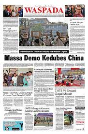 Dan diikuti oleh berbagai kota di indonesia termasuk bandung jika alas dan sisi tegak limas yang akan dibuat beta berbentuk segitiga sama sisi dengan panjang 30cm dan 12. Waspada Sabtu 21 Desember 2019 By Harian Waspada Issuu