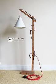 Vintage Wooden Stand Lamp Floor Lamp Standing Table Lamp Abajur Para Sala Abajur De Madeira Candeeiros Rusticos