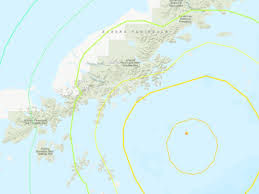 The quake hit the alaska peninsula at at 10:15p.m. 9bvrklj93s0r1m