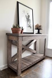 Handcrafted Wood Rustic Console Table Modern Farmhouse Solid Etsy In 2020 Rustic Console Tables Farmhouse Console Table Rustic Consoles