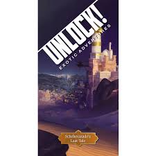 The next 3 games featured in the unlock! Unlock Exotic Adventures Scheherazades Last Tale Mind Games Geelong