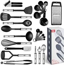 Maybe you would like to learn more about one of these? Kitchen Utensil Set 24 Nylon And Stainless Steel Utensil Set Non Stick And Heat Resistant Cooking Utensils Set Best Kitchen Tools Useful Pots And Pans Accessories And Kitchen Gadgets Amazon Ca Home