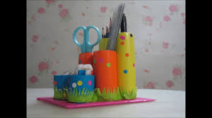 Cara Membuat Tempat Pensil Cantik Dari Barang Bekas Kerajinan Tangan Pencil Holder Youtube