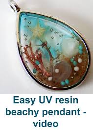 Uv Resin Pendant Tutorial Video Step By Step Instructions And Materials List For How To Make Your Own Uv Resin J Uv Resin Resin Pendant Tutorial Resin Jewelry