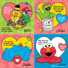 Pin By Wxxi Education On Valentine S Day Ideas Sesame Street Retro Valentines Furry Friend