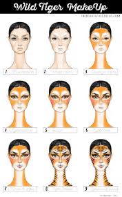 Beginner Black Cat Face Paint Wild Tiger The Beautifulcircus Com Tiger Makeup Animal Makeup Tiger Costume