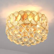 Check spelling or type a new query. Crystal Ball Round Ceiling Mount Contemporary 3 Lights Gold Flush Mount Lighting Fixture For Hallway Beautifulhalo Com
