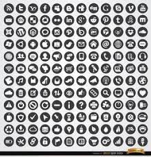 Multimedia Social Web Circle Icons Set Free Vector Download Social Media Icons Free Icon Set Free Icon Set
