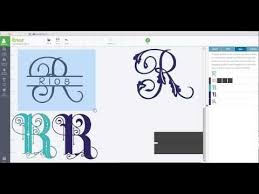 create your own split monogram with slice and weld cricut diy fur beste cricut design studio cricut tutorials cricut monogram