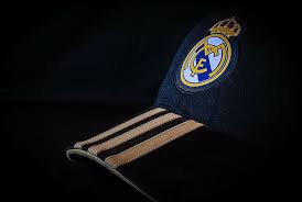 Real madrid logo png is about is about real madrid cf, madrid, fc barcelona, manchester united fc, logo. Close Black White Cap Real Madrid Hat Champion Spain Coat Of Arms Black Background Pxfuel