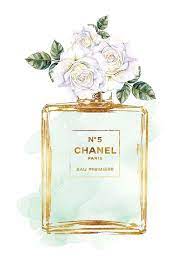 Parfum chanel n 5 dessin. Chanel N 5 Imprime Aquarelle De Roses Blanches De Par Hellomrmoon Perfume Art Chanel Art Chanel Poster