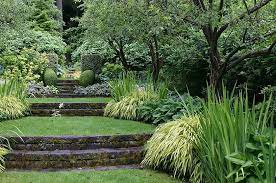 Have Any Ideas On How My Sellers Can Change Their Terraced Backyard From Awful To Awesome Terraced Backyard Large Backyard Landscaping Hillside Landscaping