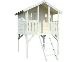 Cabane en bois surélevée sur pilotis, 3,42m², toit deux pentes, abri enfant, solid, pas cher. Cabane En Bois Sur Pilotis Toby Boutique Jardinitis