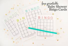 Baby shower resources and ideas. Free Printable Baby Shower Bingo Cards Project Nursery
