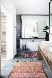 Round bathroom rugs are commonly chosen to beautify a bathroom especially for small bathroom space. 9 Bathroom Rug Ideas That Are Cozy Af Hunker