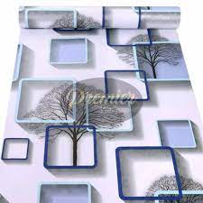 Maybe you would like to learn more about one of these? Wallpaper Dinding 3d Biru Wallpaper Dinding 3d Biru Kotak Ukuran 45cm 10m Shopee Indonesia