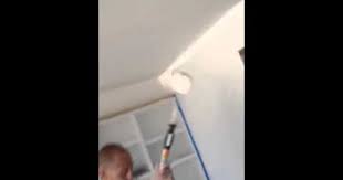 How To Apply Ceiling Paint Painted Ceiling House Interior Drywall Construction