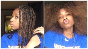 Again, i'll say from very personal experience that one of the biggest mistakes you can make when it comes to properly caring for your hair while they are in box braids is not prepping your tresses beforehand. 1 Month Box Braid Takedown New Growth Youtube