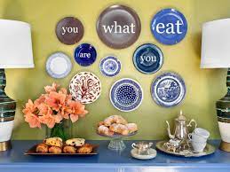 More than that, baked enamel is a superb way to add bold colors that do not fade easily to your kitchen or dining room areas. Modern Decorative Wall Plates Hgtv