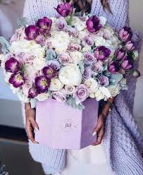 Gorgeous Flowers Purple White Lavender Boutique Bouquet Jlf Luxury Flowers Flower Arrangements Floral Arrangements