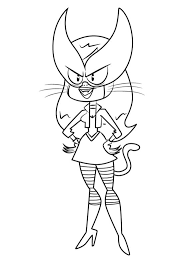 With free coloring pages this can be done easily. Naughty Kitty From Atomic Puppet Coloring Page Free Printable Coloring Pages For Kids