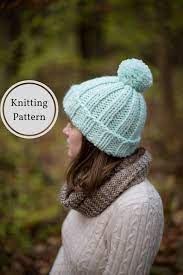 Aurora Chunky Beanie Knitting Pattern Beginner Hat Knitting Etsy Knit Hat Pattern Easy Knitting Patterns Hat Knitting Patterns