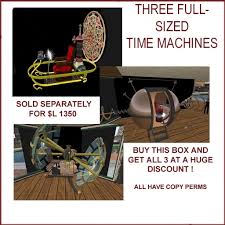 Finally a diy time machine. Second Life Marketplace H G Wells Time Machine And 2 Other Time Machines Huge Discount