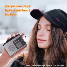 Radio Set Jack Player Tape Cassette Fm Auriculares Portátile