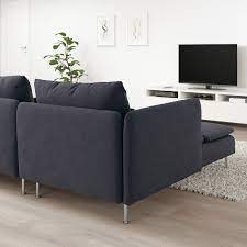Shop with afterpay on eligible items. Soderhamn Sectional 4 Seat With Chaise Samsta Dark Gray Ikea