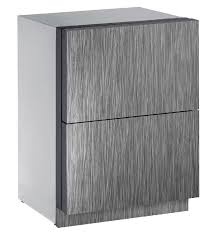 See our wood samples category for available finishes and corresponding edge. U Line U3024dwrs00b 24 Modular 3000 Series Independent Dual Zone Drawer