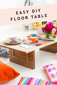 Floor seating ideas are many and they are flexible designs that allow you to improvise and create according to your needs. Floor Seating Ideas Diy Floor Table Sugar Cloth Diy Party Ideas