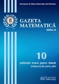 Report gazeta matematica seria b n0 1/2018. Gazeta Matematica Seria B