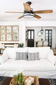 Living Room Update Ceiling Fan Swap Modern Farmhouse Living Room Farm House Living Room Modern Farmhouse Living Room Decor