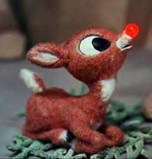 Baby Rudolph Christmas Cartoons Red Nosed Reindeer Retro Christmas