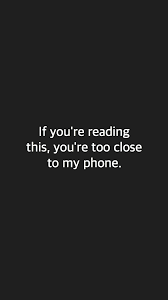 خلفيات لا تلمس هاتفي Do Not Touch My Phone
