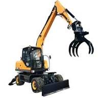 Wheeled Hydraulic Grab Excavator 8 Ton Small Micro Mini ...
