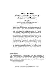 Mathematics and art have a long historical relationship. Art For Life S Sake Iris Murdoch On The Relationship Proceedings
