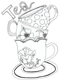 Collection of teacup coloring page (32). Printable Teapot Coloring Pages Coloring Home