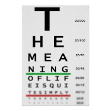 Meaning Of Life Eye Chart