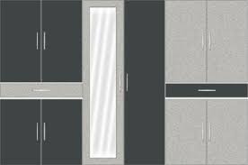 This is because they reflect all light. 6 Door Wardrobe Design With Mirror And External Drawers Zenterior