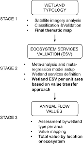 Flow Chart Of The Coastal Wetland Ecosystem Services