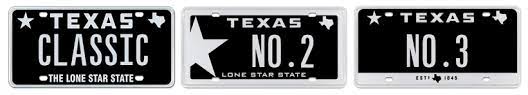 Check spelling or type a new query. Classic Black Is Texas Number 1 License Plate In 2016