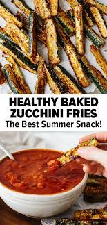 Baked Zucchini Fries Healthy Snack Health Dinner Recipes Air Fryer Recipes Healthy Good Healthy Recipes
