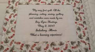 In the hoop (ith) machine embroidery quilting designs. Quilt Label Ideas How To Design And Create A Label New Quilters