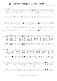 L Hymne Europeen Ode A La Joie Sheet Music For Piano A Capella Musescore Com