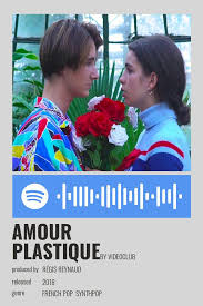 Amour Plastique By Videoclub En 2020 Lyrics Letras De Canciones Posters Minimalistas Portadas