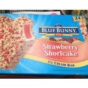 Blue bunny strawberry shortcake bar, 4 fl oz strawberry center in vanilla flavored reduced fat ice creamcoated with cake crunchfat reduced 50%, . Blue Bunny Strawberry Shortcake Ice Cream Bar Calories Nutrition Analysis More Fooducate