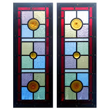 Predominantly simple and often elegant patterns that play with light and cheer the soul. Simple Victorian Stained Glass Panels From Period Home Style